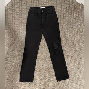 High rise boyfriend stretch cuffed jean size 25